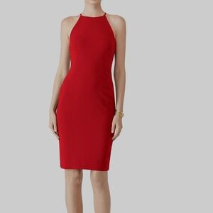 Badgley Mischka - Dylan Red Halter Dress NWT size 4
